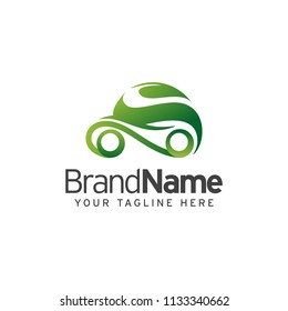 Eco Car Logo Template Design Vector illustration