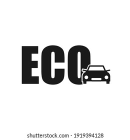 Eco Car Logo Template Design Vector