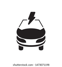 Eco car logo template vector transport clean energy icon design
