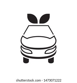 Eco car logo template vector transport clean energy icon design