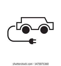 Eco car logo template vector transport clean energy icon design