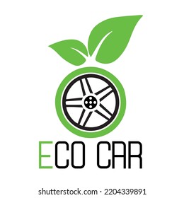 Eco Car logo, vector file