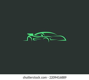 eco Car Logo Vector Illustration Template