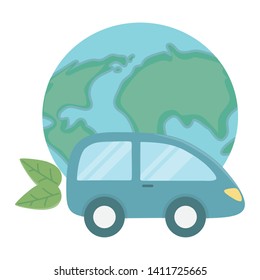 Eco car and save planet design