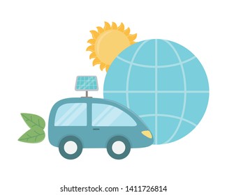 Eco car and save planet design