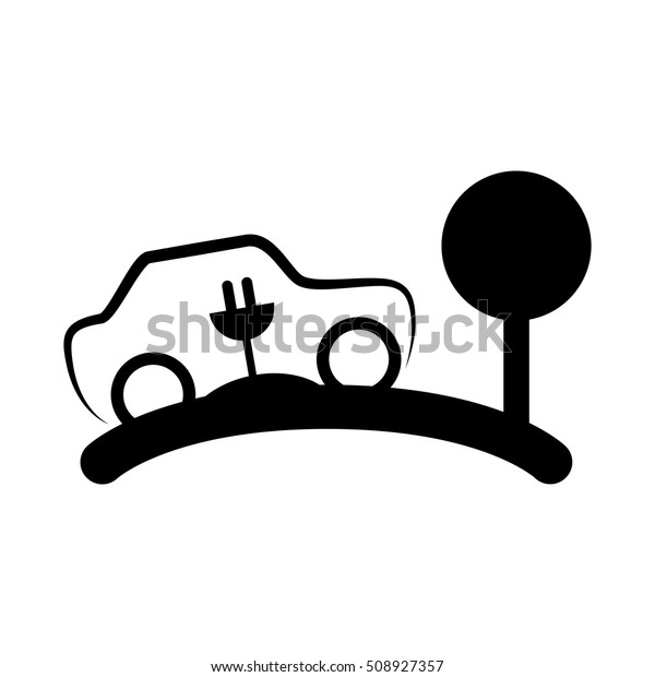 eco\
car symbol isolated icon vector illustration\
design