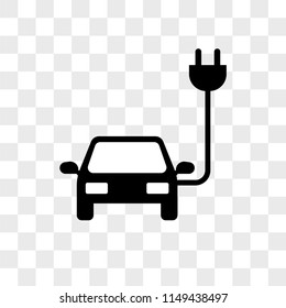 Eco Car vector icon on transparent background, Eco Car icon