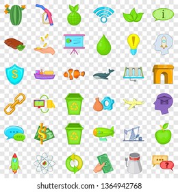Eco care icons set. Cartoon style of 36 eco care vector icons for web for any design