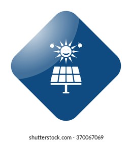 Eco care simple icon on colorful background