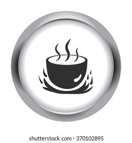 Eco care simple icon on colorful background