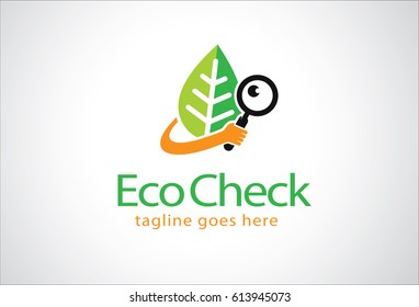 Eco Check Logo Template Design