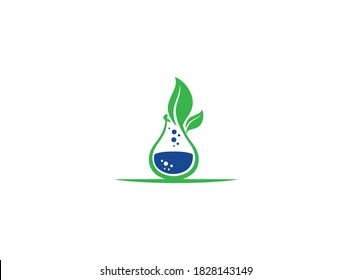 Eco chemical logo design. Icon design