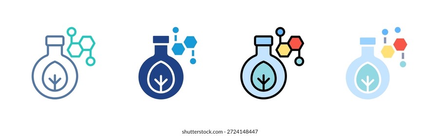 Eco Chemie Icon Set mehrere Stil Sammlung