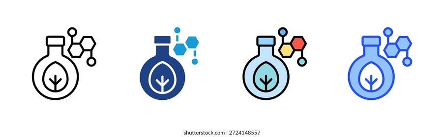 Eco Chemie Icon Set mehrere Stil Sammlung