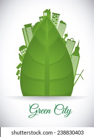 eco city design, vector illustration eps10 graphic 