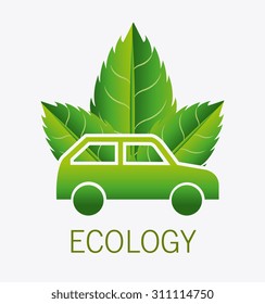 Eco city design, vector illustration eps 10.
