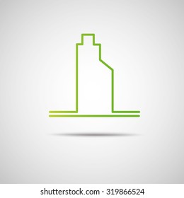 Eco city Real Estate icon. Vector design