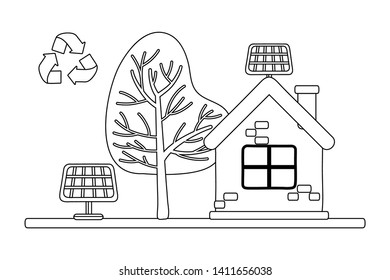 Eco city and save planet design