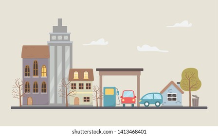 Eco city and save planet design
