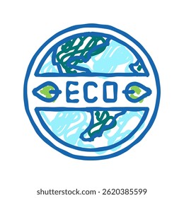 eco clean cosmetic doodle icon sketch vector. eco clean cosmetic sign. isolated symbol illustration