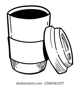 Einmaliges Öko-Kaffeebecher einzeln