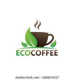 Eco Coffee Logo Template Design