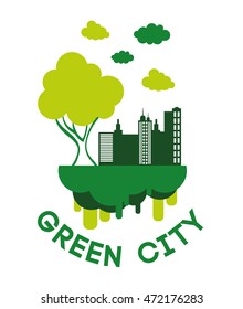 Eco concept with icon design, vector illustration 10 eps graphic.