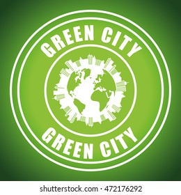 Eco concept with icon design, vector illustration 10 eps graphic.
