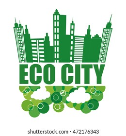 Eco concept with icon design, vector illustration 10 eps graphic.
