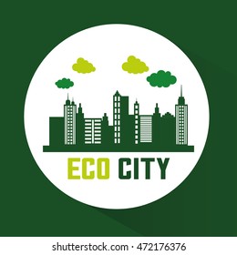 Eco concept with icon design, vector illustration 10 eps graphic.