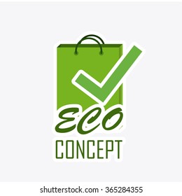 eco concept illustration, vector design