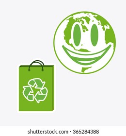 eco concept illustration, vector design