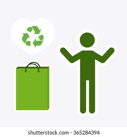 eco concept illustration, vector design