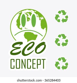 eco concept illustration, vector design
