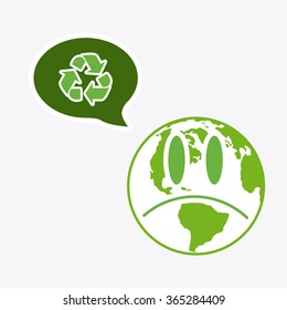 eco concept illustration, vector design