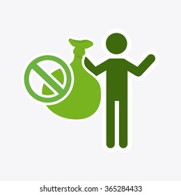 eco concept illustration, vector design