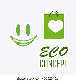 eco concept illustration, vector design