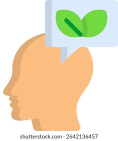 Eco Conscious Icon Flat Vector Illustration
