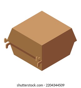 Eco container icon. Isometric of eco container vector icon for web design isolated on white background