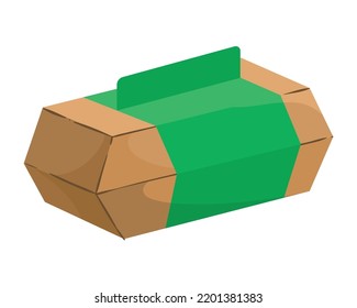 Öko-Container-Modell einzeln auf Symbol