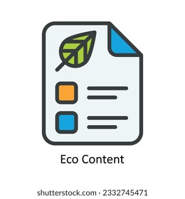 Ilustración Diseño de iconos de contorno de vectores de contenido ecológico. Símbolo de naturaleza y ecología sobre fondo blanco Archivo EPS 10