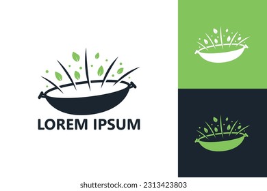 Vector de diseño de logotipo de cocina ecológica