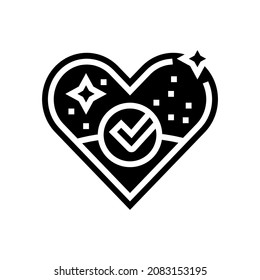 eco cosmetic for sensitive skin glyph icon vector. eco cosmetic for sensitive skin sign. isolated contour symbol black illustration