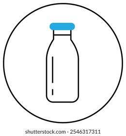 Eco Dairy Natural Product Vector Icon Design