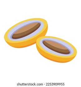 Eco date fruit icon isometric vector. Food palm. Sweet dry