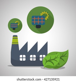 Eco design. Bio icon. Isolated illustration. Green concept