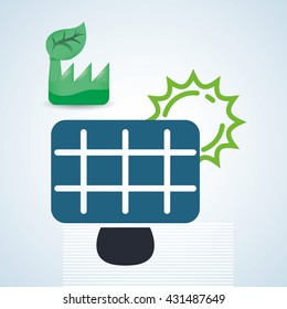 Eco design. Bio icon. Isolated illustration. Green concept , vector