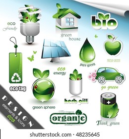 Eco Design Elements and Icons