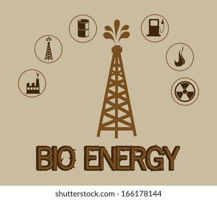 eco design over beige  background vector illustration 