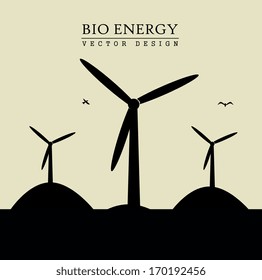 eco design over beige  background vector illustration 